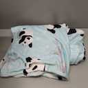 Cute Panda Pattern Throw Blanket Soft Lightweight Cozy Premium Flannel Warm Bed Blanket for Bedroom Living Couch All Seasons 50"X40"