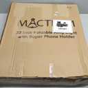 22" Foldable Large Ring Light with Stand for iPhone iPad,75" Tripod with Overhead Shooting Bracket 50W 6500K 4 Clips/LCD Display/2 USB PortsTattoo Barber Makeup Studio Video Photography Lighting