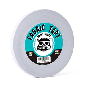 Double-Sided Sticky Fabric Tape - Adhesive Cloth Tape Press-on Tape, No Sewing or Ironing, Gluing, Alterations and Hemming Tape - 1/2inch Wide 165FT Long