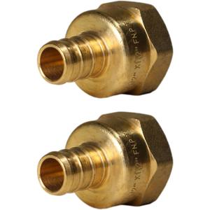 XFITTING 1/2 inch Pex x 1/2 inch Female NPT Adapter, 23-4-1=25X, 25 Pieces