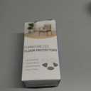 24 Pcs Chair Leg Floor Protectors Rectangle, Silicone Felt Furniture Leg Pads Caps Covers for Hardwood Floors, Fit L:1-1/8" to 1-1/2", W:3/4" to 1"