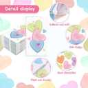 Whaline 100Pcs Valentine's Day Conversation Heart Guest Napkin Double-Sided Love Heart Paper Napkin Disposable Dinner Hand Towel Napkin for Kitchen Bathroom Party Supplies