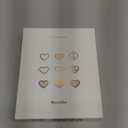 Mazeran Lock Journal, Heart Shaped Locking Leather Floral Embossing Hard Cover Gold Gild Edge Notebook Travel Diary, B6 Lined Lock with Key Personal Planner Organizer Gift for Girls Women Wife