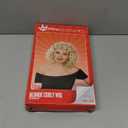 fun shack Blonde Bob Curly Wig, Platinum Short Curly Hair Wig for Women, Perfect for Parties and Events, One Size