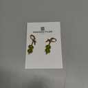 Madison Tyler Fruit Dangle Earrings for Women | Gold Plated Strawberry Apple Cherry Olive Watermelon Earrings for Women | Cute Fun Earring