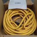 1/2 Inch x 50ft. Hybrid Air Hose with 1/2 in. MNPT Ends and Bend Restrictors, 3PCS 1/2 Air Coupler and Plug Kit, Air Compressor Hose Fittings and Accessories