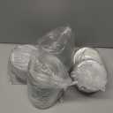 200pcs, PET, Plastic Lids, 98mm Plastic Cup Lids, With Straw Slot, Disposable Transparent Flat Lid For 12, 16, 20, And 24 Ounce Cups, Suitable For Ice Cream, Beverages, Travel Party Supplies