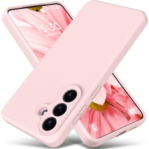 Varikke for Samsung Galaxy S26 Case, Liquid Silicone Upgrade [Camera Protection] [Anti-Scratch Microfiber Lining] Slim Soft Touch Gel Rubber Full Body Protective Phone Case, Chalk Pink