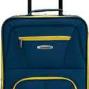 Rockland Fashion Softside Upright Luggage Set, Navy, 2 Piece (19"/14" Tote)
