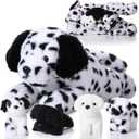Skylety 5 Pcs Dog Stuffed Animal Puppy Stuffed with Babies Inside 1 Big Mommy with 4 Mini Baby Cute Soft Toy for Valentine Children Birthday Party Adopt a Puppy Favor(Dalmatians)