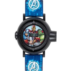 Marvel Avengers Kids Digital Projection Watch with 10 Image Projector, Comfortable Strap, and Durable Design - Fun and Interactive Timepiece for Boys, Perfect for Young Avengers Fans
