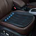 JSCARLIFE Universal Ventilated Car Seat Cushion with USB Interface Quick Cooling Three-Speed Adjustable Seat Cushion Suitable for All Car Seats, Home and Office Chairs (Style-A)