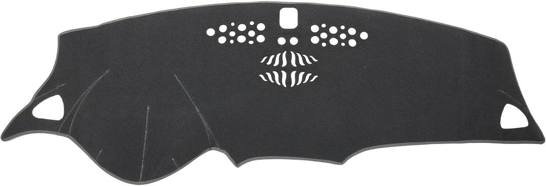 X AUTOHAUX Car Dashboard Cover Gray Polyester Non-Slip Mat Protector Carpet Sun Proof for Chevrolet Malibu 2016 2017 2018