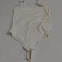 SUUKSESS Women Sexy Scoop Neck Thong Bodysuit Backless Cami Bodysuit Top (Medium, 02 White)