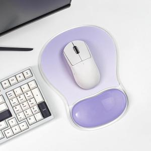 Gel Mouse Pad with Wrist Rest, Ergonomic Purple Mousepad Support, Cooling Pain Relief Mousepad with Non-Slip Base for Computer/Office/Home