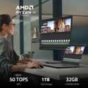 acer Swift X 14 AI Copilot+ PC | 14.5" 3K OLED Gorilla Glass 120Hz Touch Display | AMD Ryzen AI 7 350 Processor | NVIDIA GeForce RTX 5060 | 32GB LPDDR5X | 1TB SSD | Haptic Touchpad | SFX14-61G-R1HV