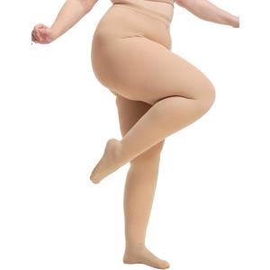 Plus Size Compression Tights for Women 15-20 mmHg with Closed Toe - Womens Graduated Compression Pantyhose for Swelling, Sclerotherapy, Pregnancy Circulation - Beige, 5X-Large