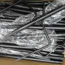 6 Pack String Light Poles for Outside, Upgraded Heavy-Duty Metal Poles for Outdoor String Lights with Fork, Adjustable Lighting Hanging Accessories for Patio Decor Pergola Backyard Garden Decorations