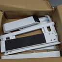 Window AC Support Bracket, No-Drill No-Tool Air Conditioner Support Bracket Adjustable Wall Mount, Heavy Duty Steel Holds Up to 300lbs, Fits Single Or Double Hung Windows, White
