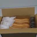 Wooden Shirt Hangers - Pack of 30 Sturdy Wood Hangers, Ideal for Laundry & Everyday Use, Heavy Duty, Natural