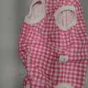 Dogs Recovery Suit Post Surgery Shirt for Puppy, Wound Protective Clothes for Little Animals(Pink White Plaid-m)