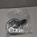 Wheelchair Accessories Caster Assembly with Aluminum Front Fork, Installing 6 Inch Solid Caster. Fit for Front Wheel Installation of Most Manual Wheelchairs and Children's Wheelchairs (Black 1 Ea)