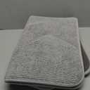 OLANLY Thick Memory Foam Bath Mat Rug 34x21, Extra Soft Absorbent Bathroom Rug, Quick Dry Bath Mats, Non-Slip, Machine Washable Carpet for Bathroom, Tub and Shower, Home Decor Accessories, Light Grey