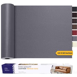 Leather Repair Patch Tape Kit, Self Adhesive Leather Repair for Furniture, Couch, Sofa, Car Seats,Office Chair,Vinyl Repair Kit.60inx16in