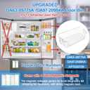 UPGRADED DA63-09775A Right RF28T5001SR RF28T5021SR RF27T5201SG RF27T5201SR RF27T5241SR RF28T5101SR Door Shelf Bin Compatible with Samsung Fridge Door Shelves DA97-20984A Samsung Refrigerator Door Bin