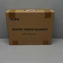 Heated Throw 50"x60" Throw Size with 10 Heating Levels & 8 Hours Auto-Off, Machine Washable Extremely Soft & Comfortable Fast Heating Electric Throw Reversible Coral Fleece-Gray