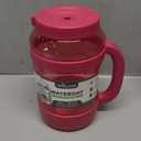 REDUCE Reusable 50 oz Cold1 Water Tumbler – Ergonomic Handle – Double-Wall Insulation – Sturdy Desktop/Tabletop Mug with Lid and Straw – BPA-Free – Stainless Steel for Gym, Home, or Office– Sangria