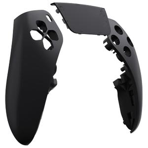 EXtremeRate Left Right Front Top Shell with Touchpad Compatible with ps5 Edge Controller, Black DIY Replacement Faceplate Shell Custom Touch Pad Cover Compatible With Ps5 Edge Controller