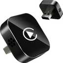 Wireless CarPlay Adapter, 2026 Upgraded Wired to Wireless for Apple CarPlay & Android Auto, Mini USB Design Car Play Adapter with Type-C Extension, Plug and Play, Stable Connection & No Latency (White)