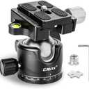 Ball Head Mount, CAVIX 36mm Ball Head Camera Tripod Head with 1/4 Arca Swiss Quick Release Plate for Tripod, Monopod, DSLR, Camera,Load 33lb/15kg