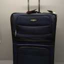 Travel Select Amsterdam Expandable Rolling Upright Luggage, Navy, Checked-Medium 25-Inch