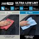 Lauco Prep Wipe Lint-Free Towels Heavy Duty Nonwoven Cleaning Cloths for Automotive, Industrial & Household Use, Disposable Shop Rags, 300 Pack, 9 x 17 Inch Blue