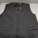 Retro 3 Piece Suit Tweed Herringbone Men's Suits Slim Fit Groom Tuxedos Set Prom Brown Grey Jacket Blazer Vest Pants, XXXXL