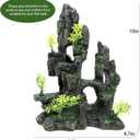 Aquarium Decor - Fish Tank Decorations with Mountain View Stone Ornament, Ideal for Betta, Snails, Turtle, Hiding, Climbing, Exploring, Landscaping, Aquascaping