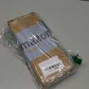 Door Hinges Satin Brass - 24 Pack Gold Door Hinges 3.5 Inch Rounded Interior Door Hinge with 5/8" Radius - 3 1/2 Inches Flat Iron Brass Hinges for Residential Standard Doors