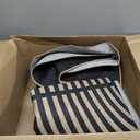 Lahome Modern Rainbow Easy Jute Rug, 6x9 Area Rugs for Living Room Outdoor Patio Washable Indoor Outdoor Dining Room Carpet, Farmhouse Large Non Slip Carpet for Bedromm Backyard Office (Dark Grey/Charcoal Black)