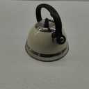 Mr. Coffee Flintshire Stainless Steel Whistling Tea Kettle w/Nylon Handle, 1.75-Quart, Linen