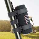 Portable Speaker Mount for Wireless Bluetooth Speakers with 7.5''-12.5'' Circumference, Waterproof Adjustable Strap Accessory Holder Fits UTV Golf Cart Bike or Boat Railing/Cross bar/Frame (Small)