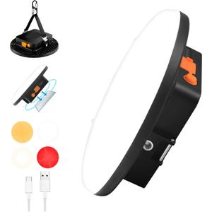 16500mAh 60W Rechargeable Camping Light 3000LM 2700/4000/6500K LED Camping Lantern Portable IP65 Waterproof Tent Lights Power Failur