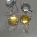 FREEBLOSS 4 Pcs Crystal Display Stand Metal Crystal Holder Easels Heart Shape Stands Holders for Stones Gemstone Sphere Pot Plant Home Decor, Gold and Silver