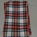 Vintage Christmas Decor Brown Tartan Plaid Pillow Covers 18x18 Set of 2, Cottage Primitive Christmas Decor Farmhouse Throw Pillows 18 x 18, Outdoor Porch Pillows Both for Fall and Winter Holidays