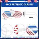 Huwena 12 Pcs 250th Anniversary 4th of July Headbands Glasses Patriotic Photo Booth Prop Fourth of July Accessories Decor Independence Day Party Favor Red White Blue Headband for Memorial Day Supplies