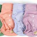4Pack Dog Diapers Female Washable, Reusable Diaper for Doggie, Highly Absorbent Dogs Diaper, Adjustable Leakproof Puppy Diapers Skirt for Heat, Incontinence, Period Doggy Nappies Medium  