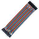 40pcs 20 cm (8 inch) Male to Male Multicolored Dupont Wire Breadboard Jumper Ribbon Cables Compatible with Arduino Projects(M/M)