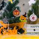 12pcs Christmas Hanging Balls Ornaments: 2.36 Plastic Glitter Shatterproof Balls for Decorations - Pumpkin Jack Spider Eyeball Decor for Party Holiday Tree Haunted House Party