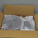 NOCCUR 200PCS Black and Gold Plastic Plates for 100 Guests  Include 100PCS 10" Dinner/ 100PCS 7" Dessert Disposable Plates Heavy Duty  Ideal for Party/Birthday/New Year